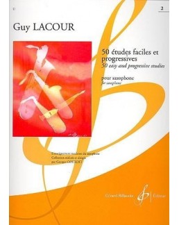 50 études faciles et progressives Guy Lacour saxophone vol 1