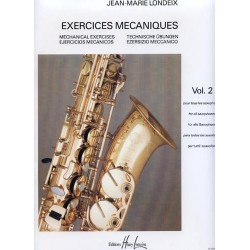 Londeix exercices mécaniques vol 2 saxophone