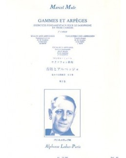 Gammes et arpèges Marcel Mule vol 2 saxophone