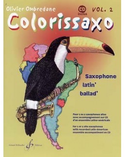Colorissaxo vol 2 avec CD Olivier Ombredane