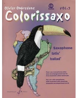 Colorissaxo vol 3 avec CD Olivier Ombredane