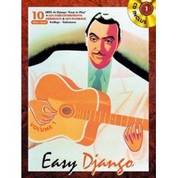  REINHARDT Django Easy Django Vol.1 Guitare tablatures / Partition + CD 