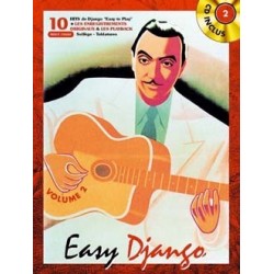  REINHARDT Django Easy Django Vol.2 Guitare tablatures / Partition + CD 