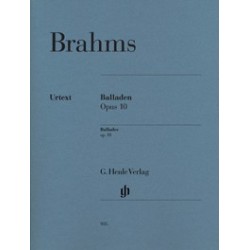 BRAHMS Johannes ballades op. 10 piano