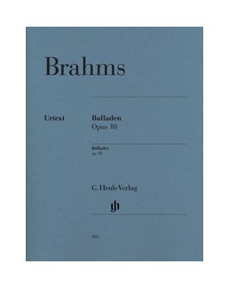 BRAHMS Johannes ballades op. 10 piano