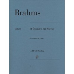 BRAHMS Johannes 51 exercices pour piano