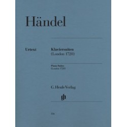 handel Georg Friedrich Suites pour piano (Londres 1720)