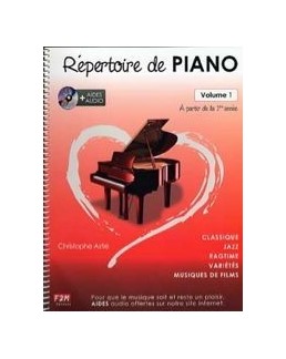 Répertoire de piano Astié avec DVD vol 1