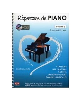 Répertoire de piano Astié avec CD vol 2