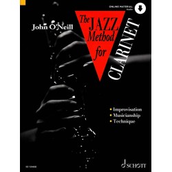 The jazz method for clarinet O'NEILL vol 1 avec fichiers audio