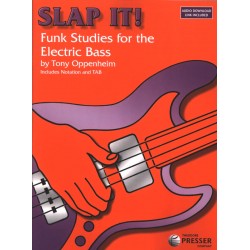 Slap it  Funk studies for electric bass OPPENHEIM enregistrements audio